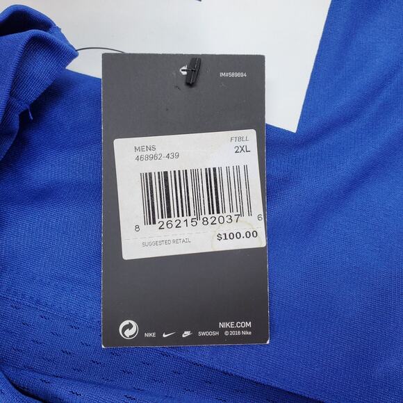 Nike On Field New York Giants Saquon Barkley Football Jersey Mens Size Large XXL - Picture 10 of 12